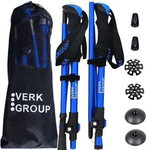 Kije trekkingowe składane regulowane lekkie do chodzenia wygodne w góry