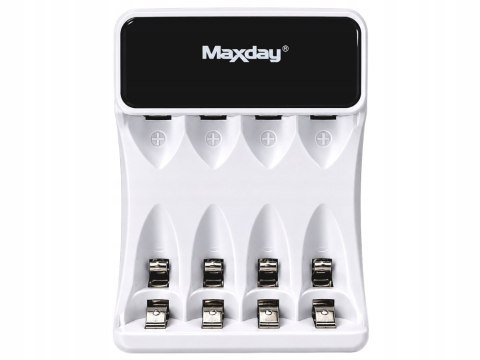 Ładowarka do akumulatorków aa aaa lcd + 4 akumulatorki aaa kabel usb-c