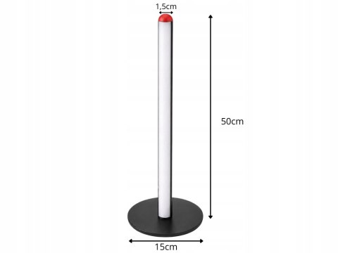 Lampa podłogowa led rgb 50cm sterowana pilotem czarna usb 7 kolorów
