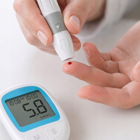 Glukometr do pomiaru cukru we krwi 50 pasków 50 lancetów nakłuwacz