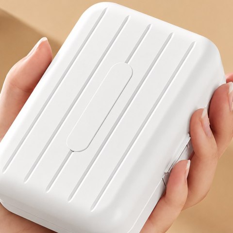 Pojemnik na leki organizer tabletek kapsułek 7 przegródek pudełko podróżne