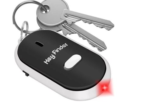 Brelok lokalizator do kluczy na gwizd z diodą podświetlającą led key finder