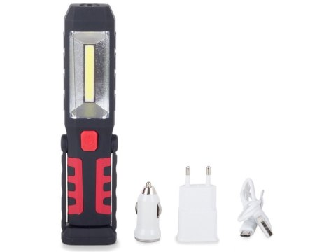 Lampa latarka warsztatowa 3w1 led cob akumulator