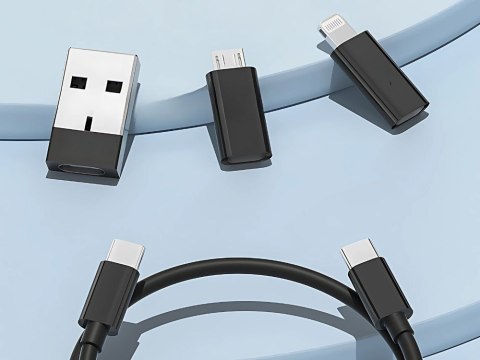 Zestaw adapterów 5w1 szpilka do telefonu w etui usb-c micro usb usb typ a
