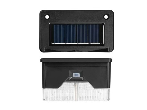 Lampki solarne 4 szt ogrodowe led na schody taras płot czujnik zmierzchu