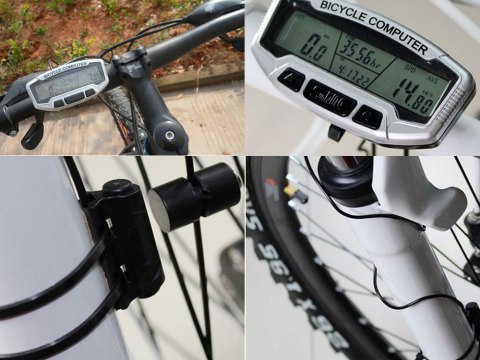 Licznik rowerowy wodoodporny lcd 28 funkcji rower