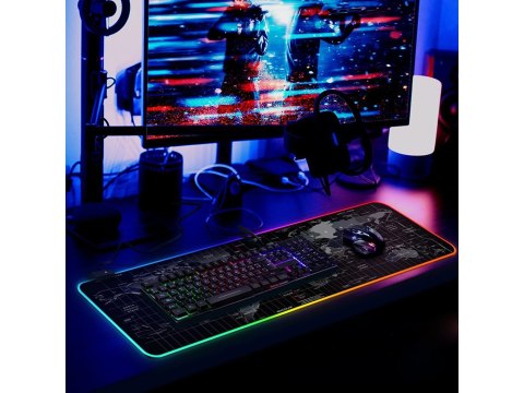 Podświetlana podkłada pod mysz gamingowa led xxl