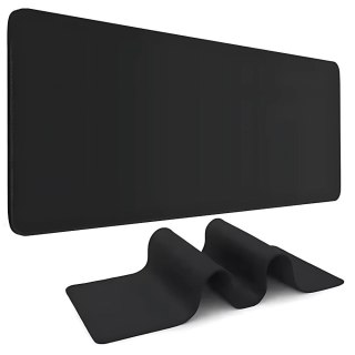 Podkładka gamingowa pod mysz klawiaturę xxl 90x40 cm antypoślizgowa czarna