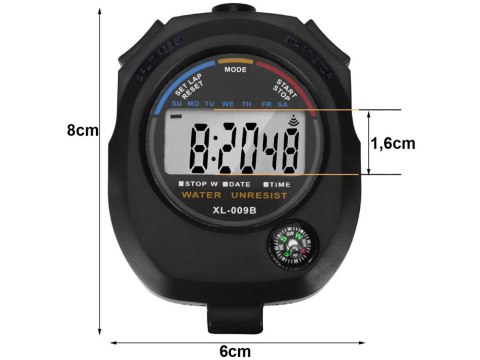 Stoper cyfrowy elektroniczny z kompasem timer