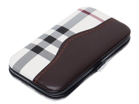 Zestaw do paznokci przybornik manicure pedicure etui cążki 7 elementów
