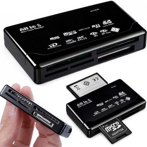 CZYTNIK KART PAMIĘCI DO APARATU USB MULTI CF SD MICRO SD XD MS MMC