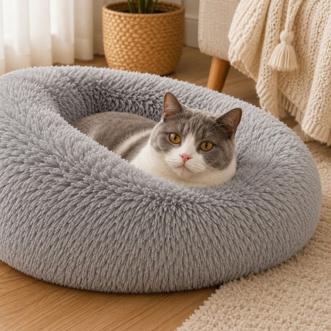 Pluszowe legowisko kojec dla psa kota miękkie poduszka kanapa posłanie 50cm