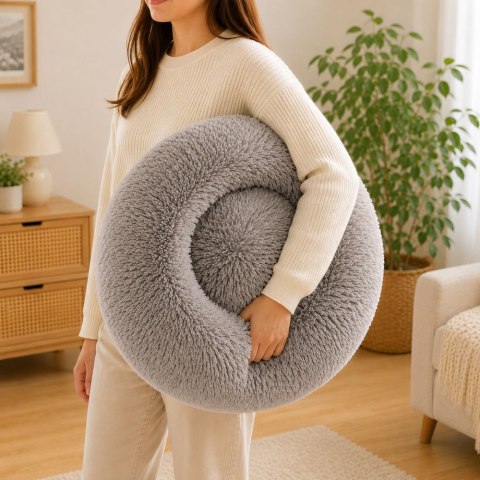 Pluszowe legowisko kojec dla psa kota miękkie poduszka kanapa posłanie 50cm