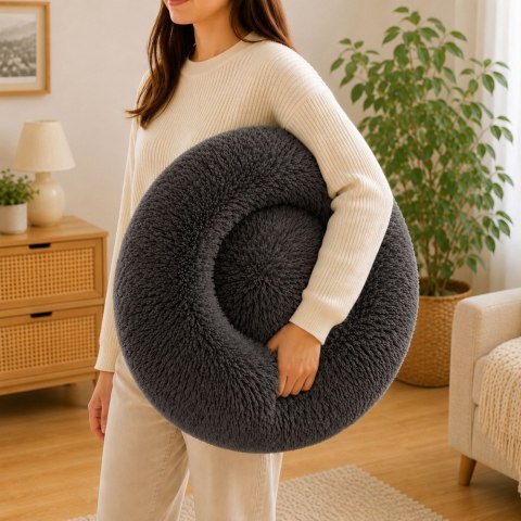 Pluszowe legowisko kojec dla psa kota miękkie poduszka kanapa posłanie 50cm