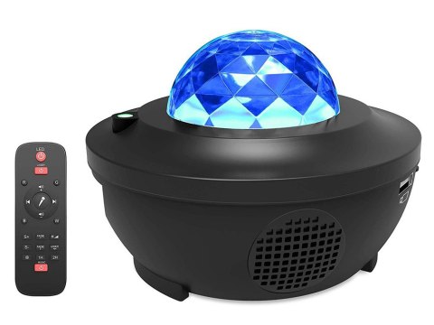 Projektor gwiazd lampka nocna led rgb + pilot