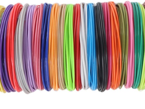 Wkłady do długopisu 3d pla filament 20 x 20 m 400 metrów kolory zestaw
