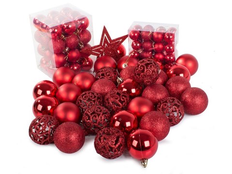 Bombki choinkowe na choinkę 6/4/3 cm zestaw 100szt