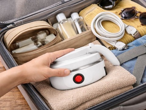 Czajnik elektryczny składany silikonowy turystyczny podróżny mały 0,6l