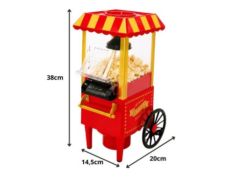 Maszyna maszynka urządzenie do popcornu retro 1200w beztłuszczowa