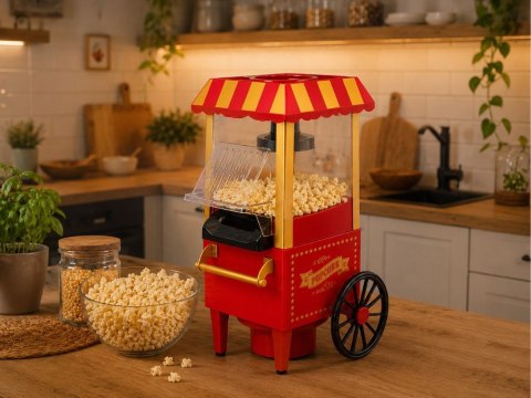 Maszyna maszynka urządzenie do popcornu retro 1200w beztłuszczowa