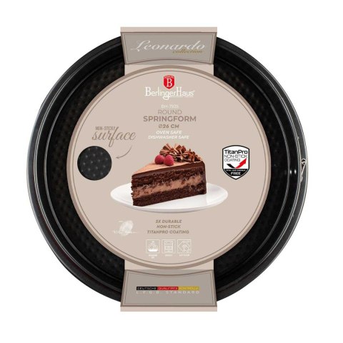 TORTOWNICA FORMA TYTANOWA 26cm BERLINGER HAUS BH-7935 LEONARDO