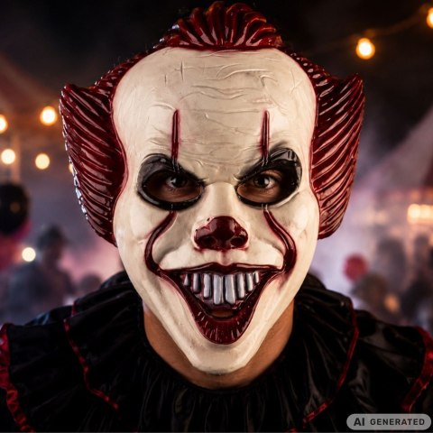 Maska klaun na halloween pennywise clown it to