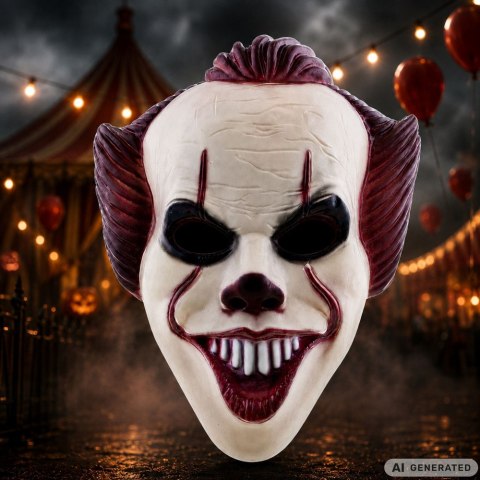 Maska klaun na halloween pennywise clown it to