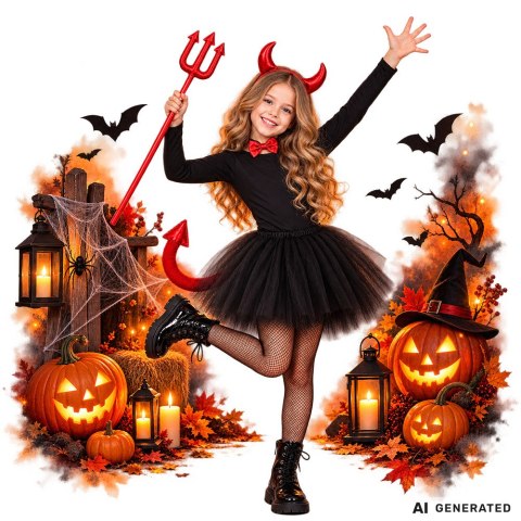 Strój przebranie kostium diablica diabeł halloween