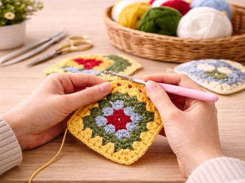 Zestaw do szydełkowania 52 el akcesoria + etui szydełko włóczka do nauki