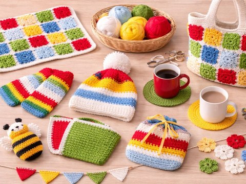 Zestaw do szydełkowania 52 el akcesoria + etui szydełko włóczka do nauki