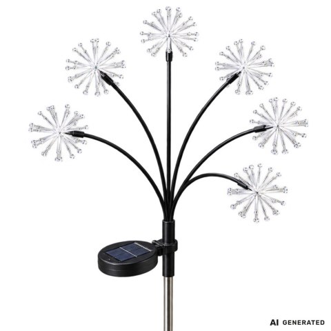 LAMPA SOLARNA OGRODOWA LED DMUCHAWIEC FAJERWERK NA SZPIKULCU DO OGRODU 2szt