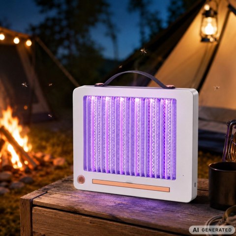 Lampa owadobójcza uv na komary muchy elektryczna owady pułkapka skuteczna