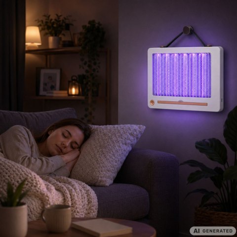 Lampa owadobójcza uv na komary muchy elektryczna owady pułkapka skuteczna