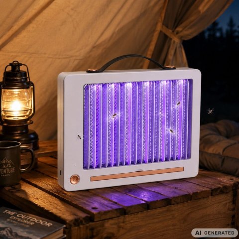 Lampa owadobójcza uv na komary muchy elektryczna owady pułkapka skuteczna