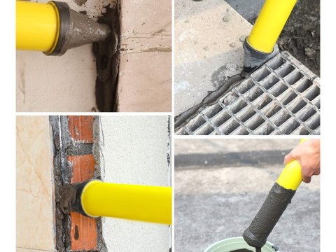 Wyciskacz budowlany pompka do mas cementu tynku zaprawy kleju fug 4 dysze