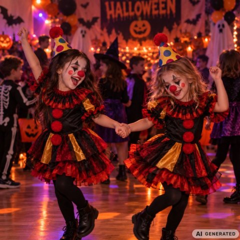 Zestaw do makijażu klaun z nosem na halloween makeup do cosplay makijaż