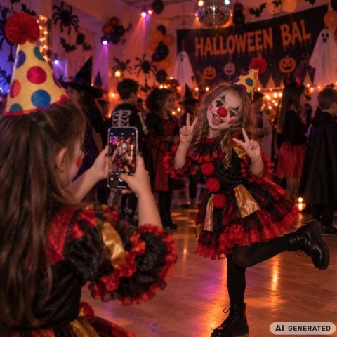 Zestaw do makijażu klaun z nosem na halloween makeup do cosplay makijaż
