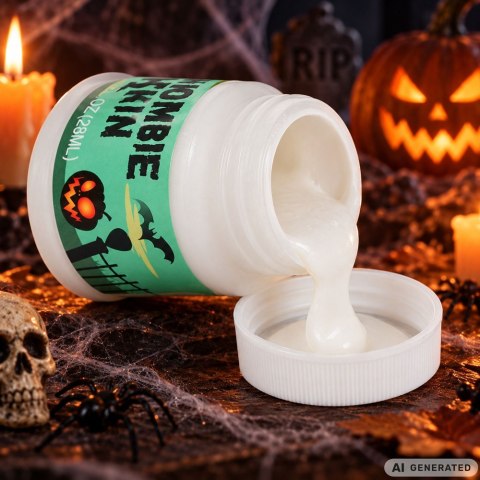 Zoombie skin makijaż na halloween do malowania blizny rany makeup skóra