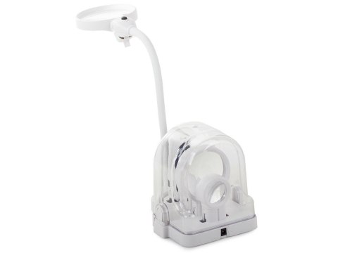 Lupa biurkowa ręczna 2w1 wymienne soczewki 6 led