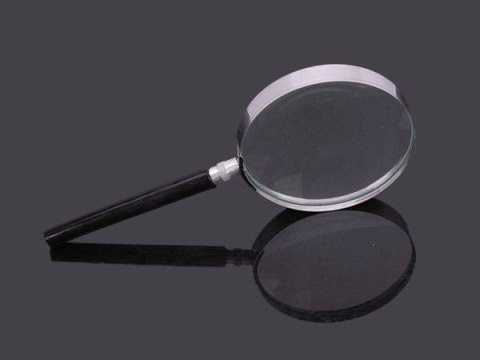 Lupa klasyczna szkło powiększające 100mm metalowa