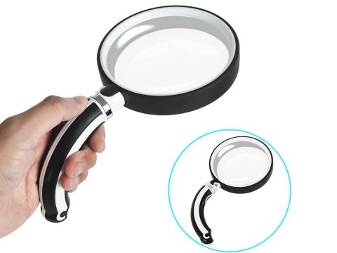 Lupa klasyczna szkło powiększające składana 90mm