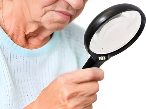 Lupa led szkło powiększające do czytania pracy okular ręczna podświetlenie