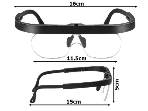 Lupa okulary powiększające do czytania 2,5x 3,5x