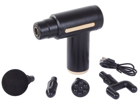 Pistolet do masażu masażer do pleców ciała mocny massage gun pro końcówki