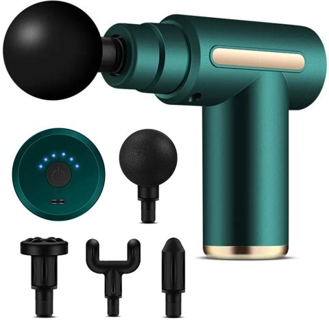 Pistolet do masażu masażer do pleców ciała mocny massage gun pro końcówki