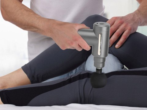 Pistolet do masażu masażer do pleców ciała mocny massage gun pro końcówki