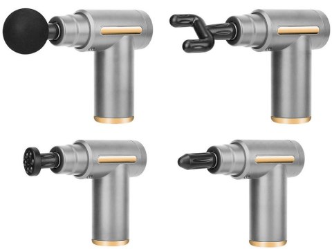 Pistolet do masażu masażer do pleców ciała mocny massage gun pro końcówki