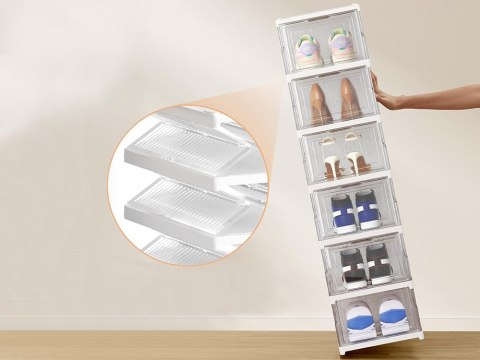 Półka na buty obuwie organizer szafka piętrowa stojak regał 5 poziomów duży