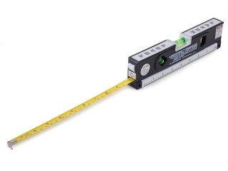 Poziomica laserowa z miarką 250cm miara laser cale