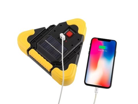 Trójkąt ostrzegawczy led latarka lampka power bank